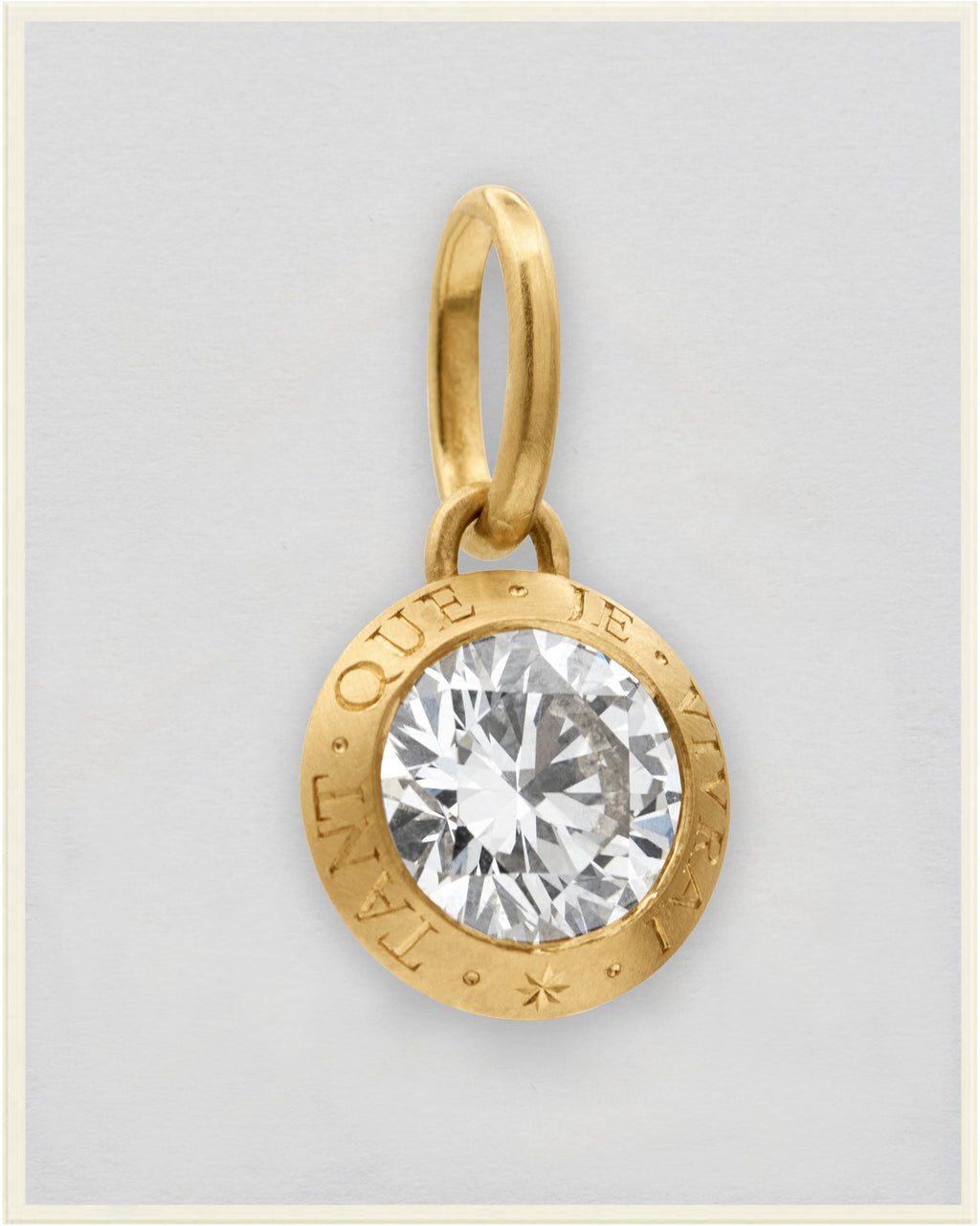 Engraved Bezel Pendant