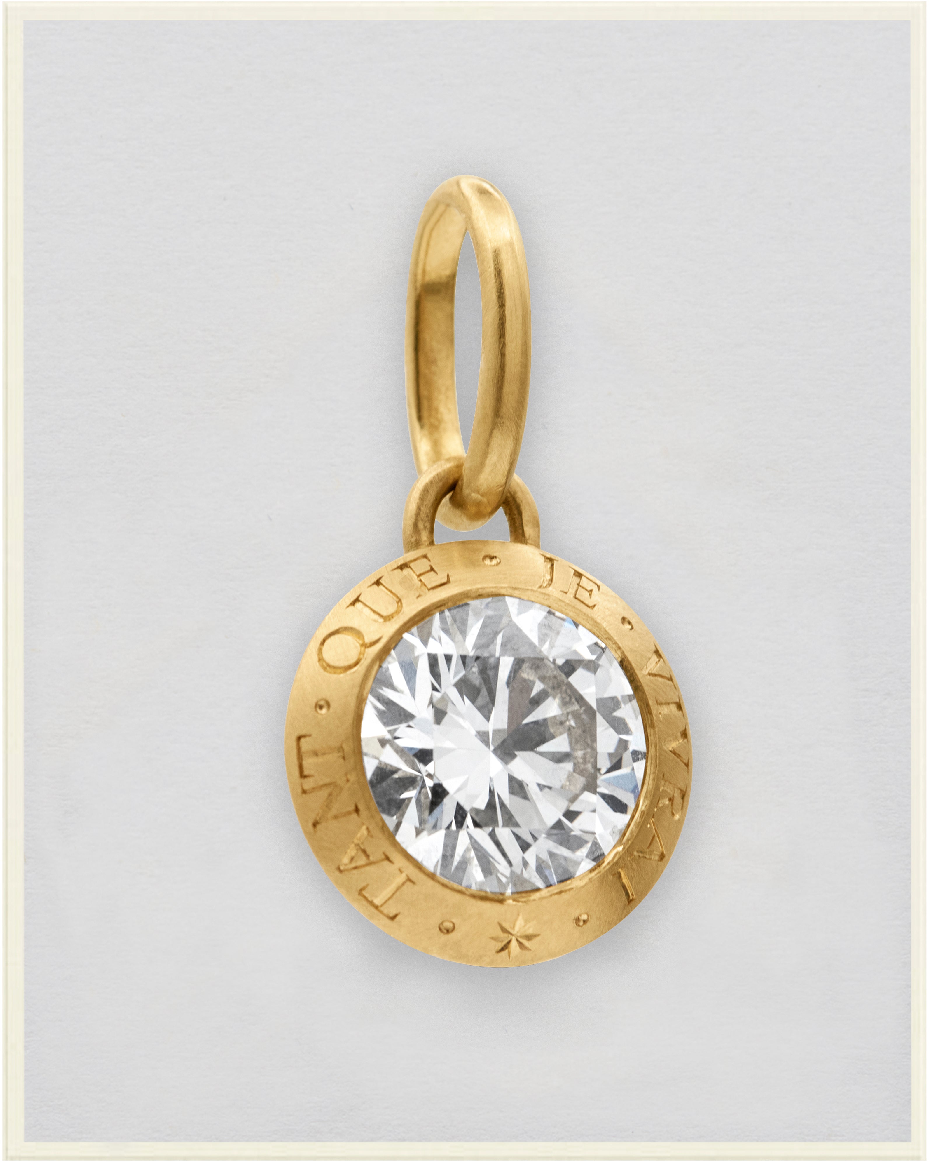 Engraved Bezel Pendant