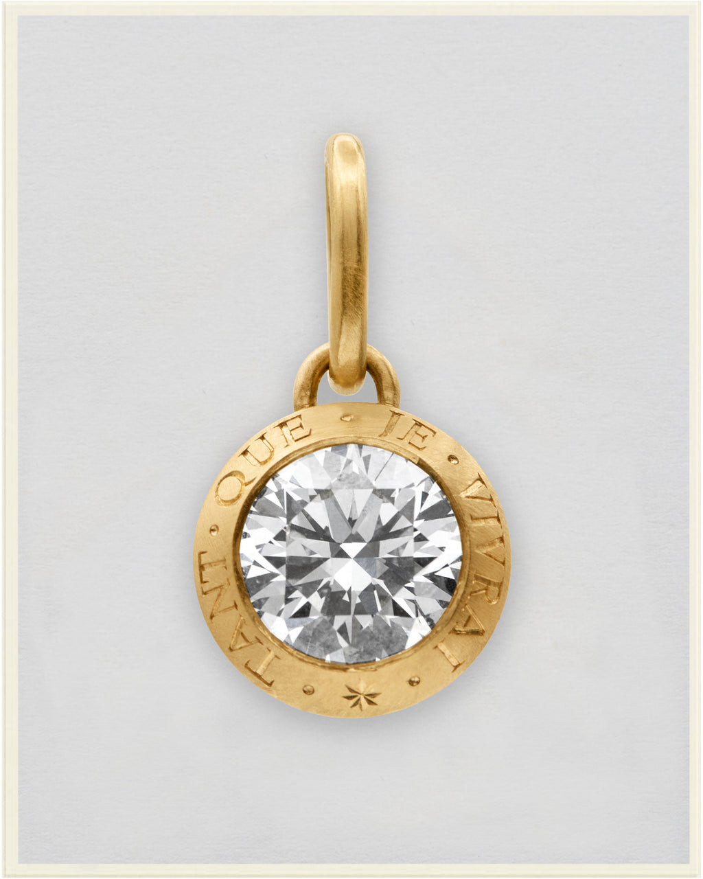 Engraved Bezel Pendant