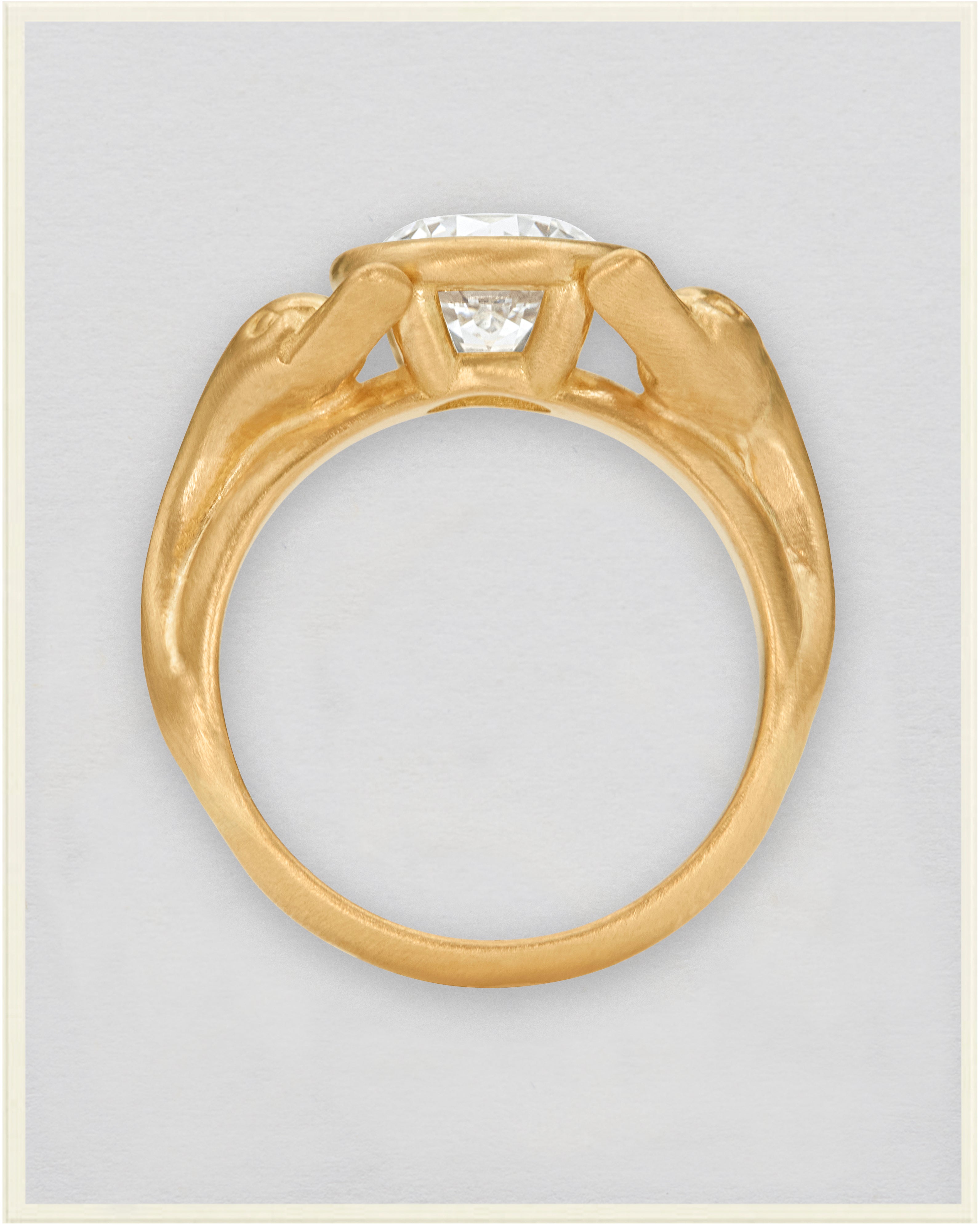 Twin Swan Leda Ring