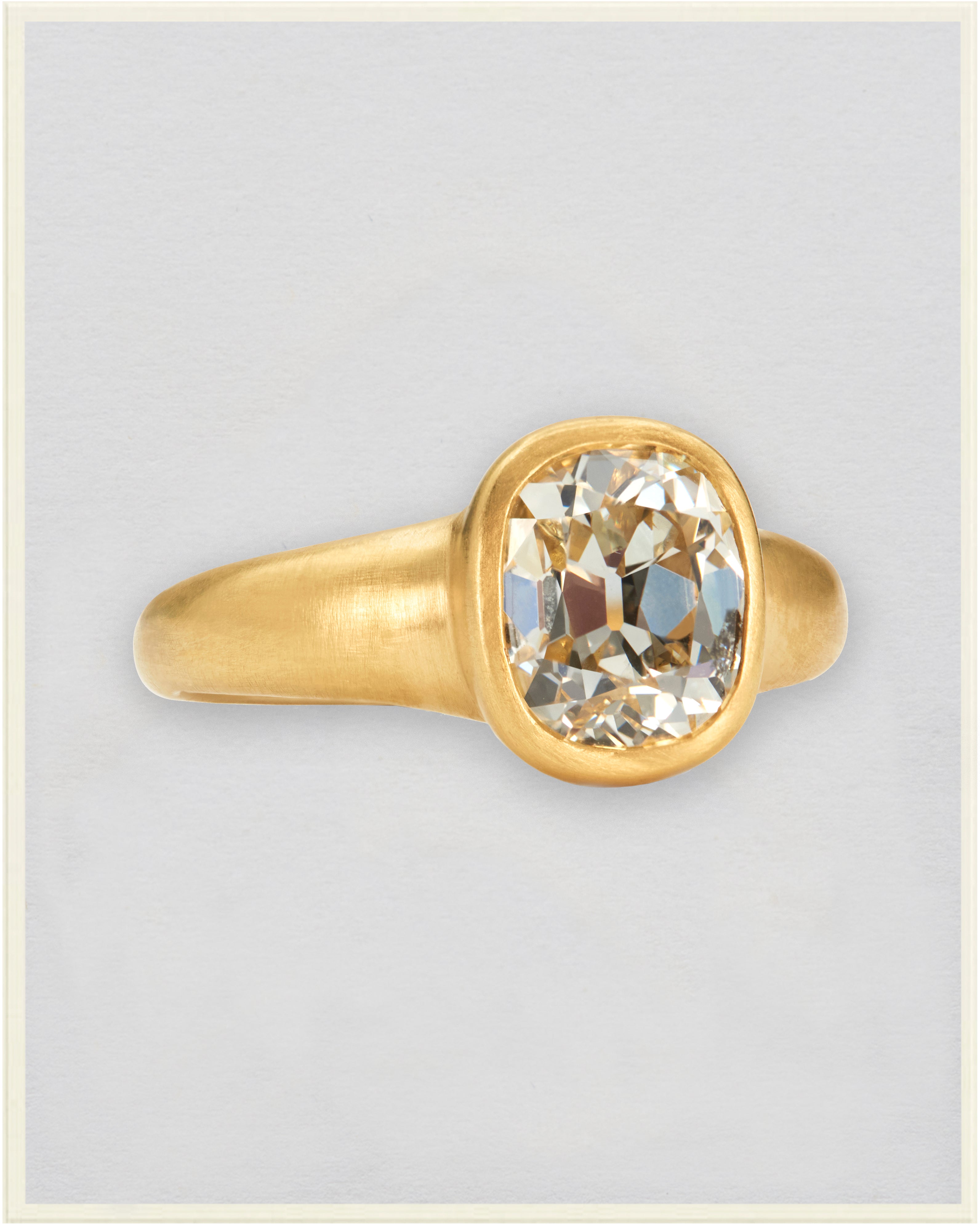 Old Mine Diamond Isolde Ring