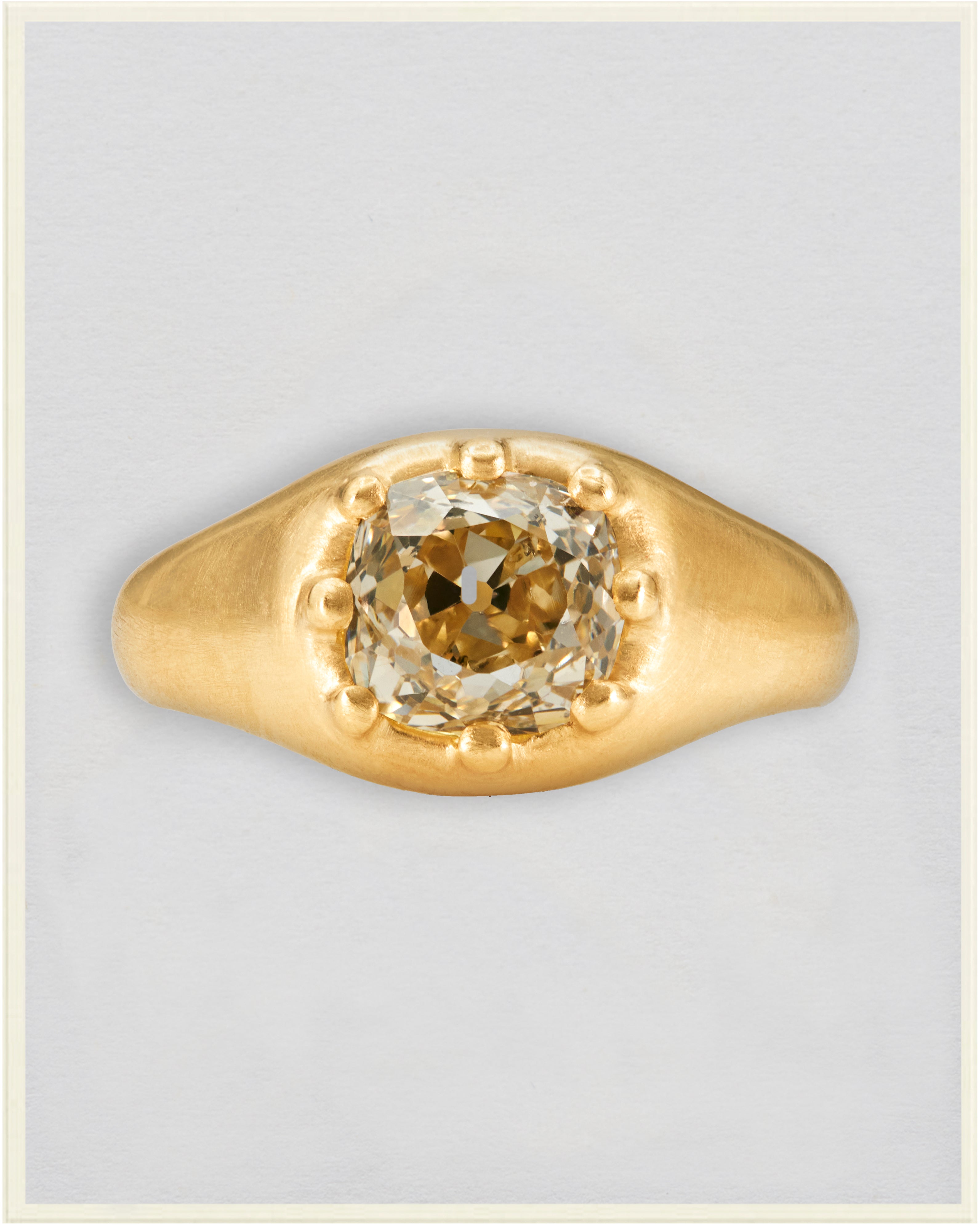 Old Mine Diamond Otto Crown Ring