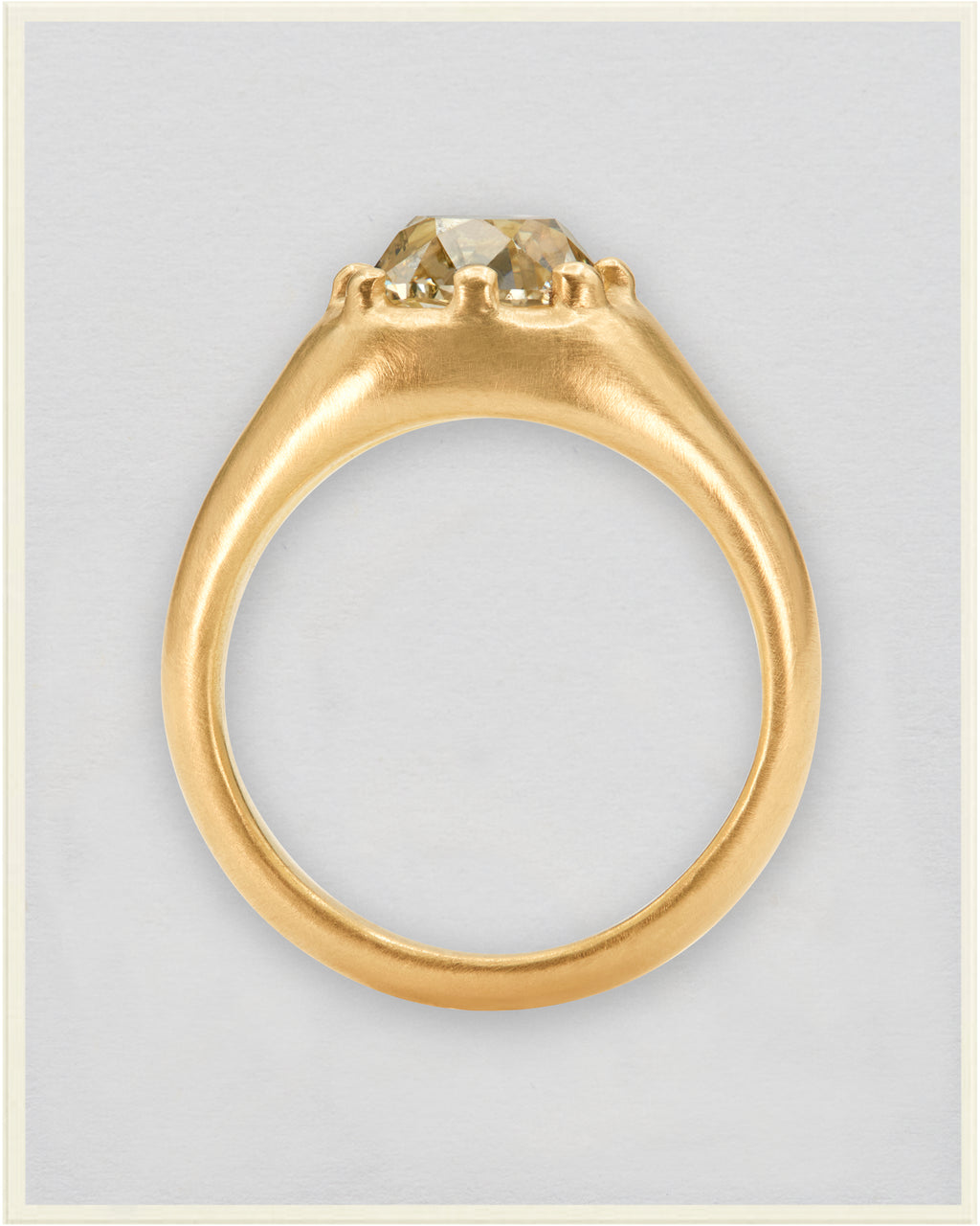 Old Mine Diamond Otto Crown Ring