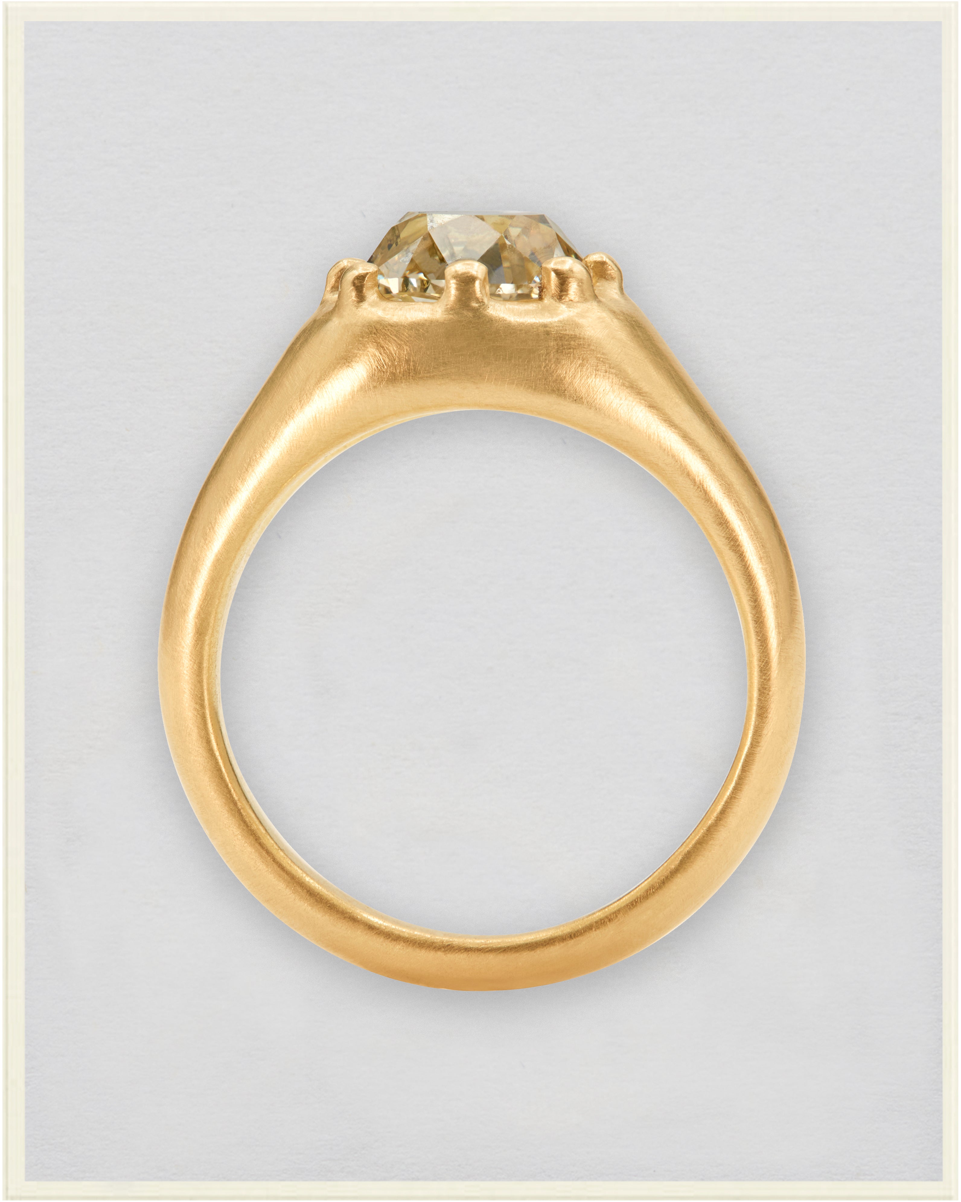 Old Mine Diamond Otto Crown Ring