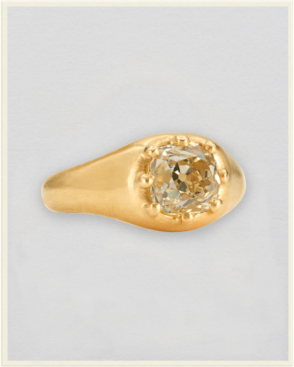 Old Mine Diamond Otto Crown Ring